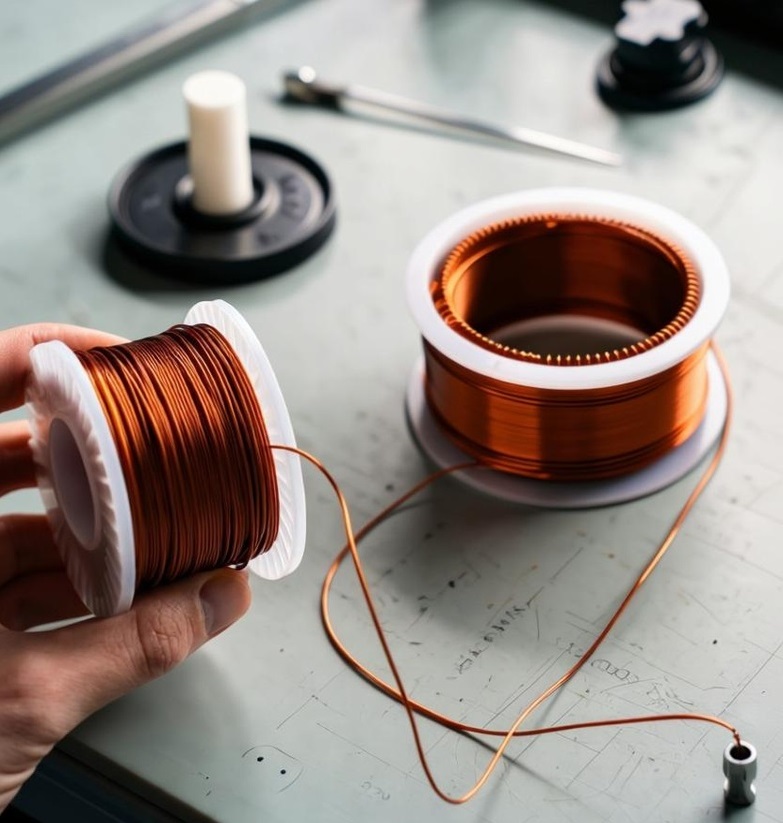 نمای نزدیک از اتصالات کویل