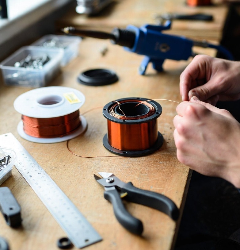 نمای کلی از محیط کارگاه ساخت کویل