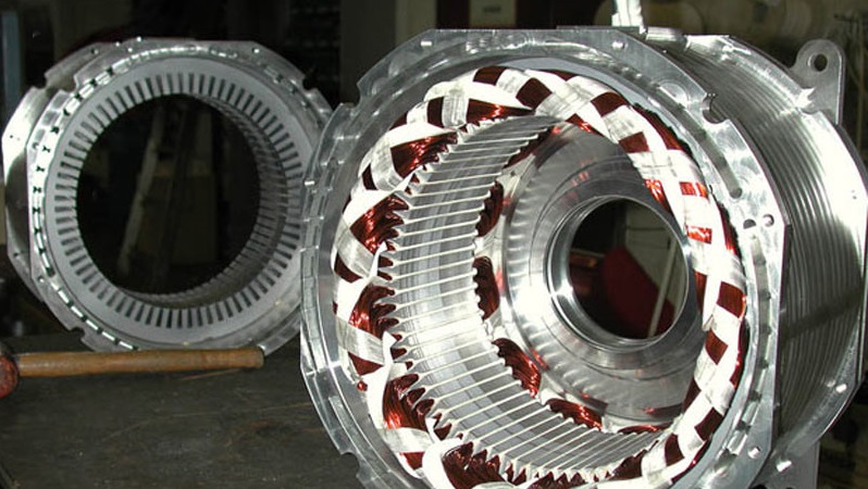 نمای زیرین سیم پیچ‌های چند لایه