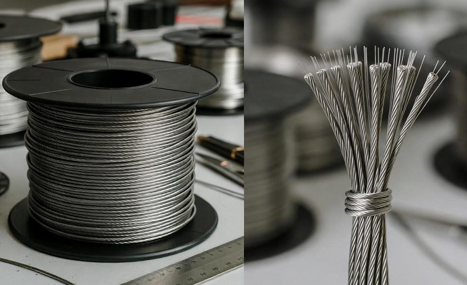 تصویر مقایسهای از سیم لاکی و سیم لیتز