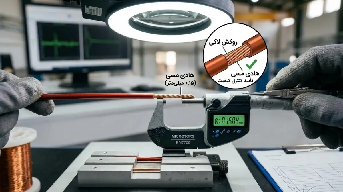 لخت کردن سیم لاکی