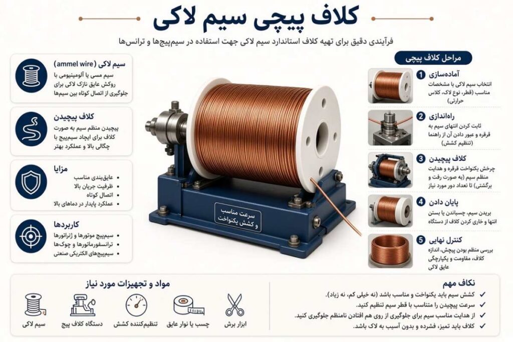 کلاف پیچی سیم لاکی