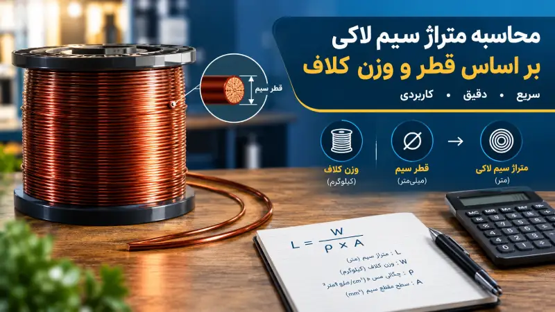 محاسبه متراژ سیم لاکی
